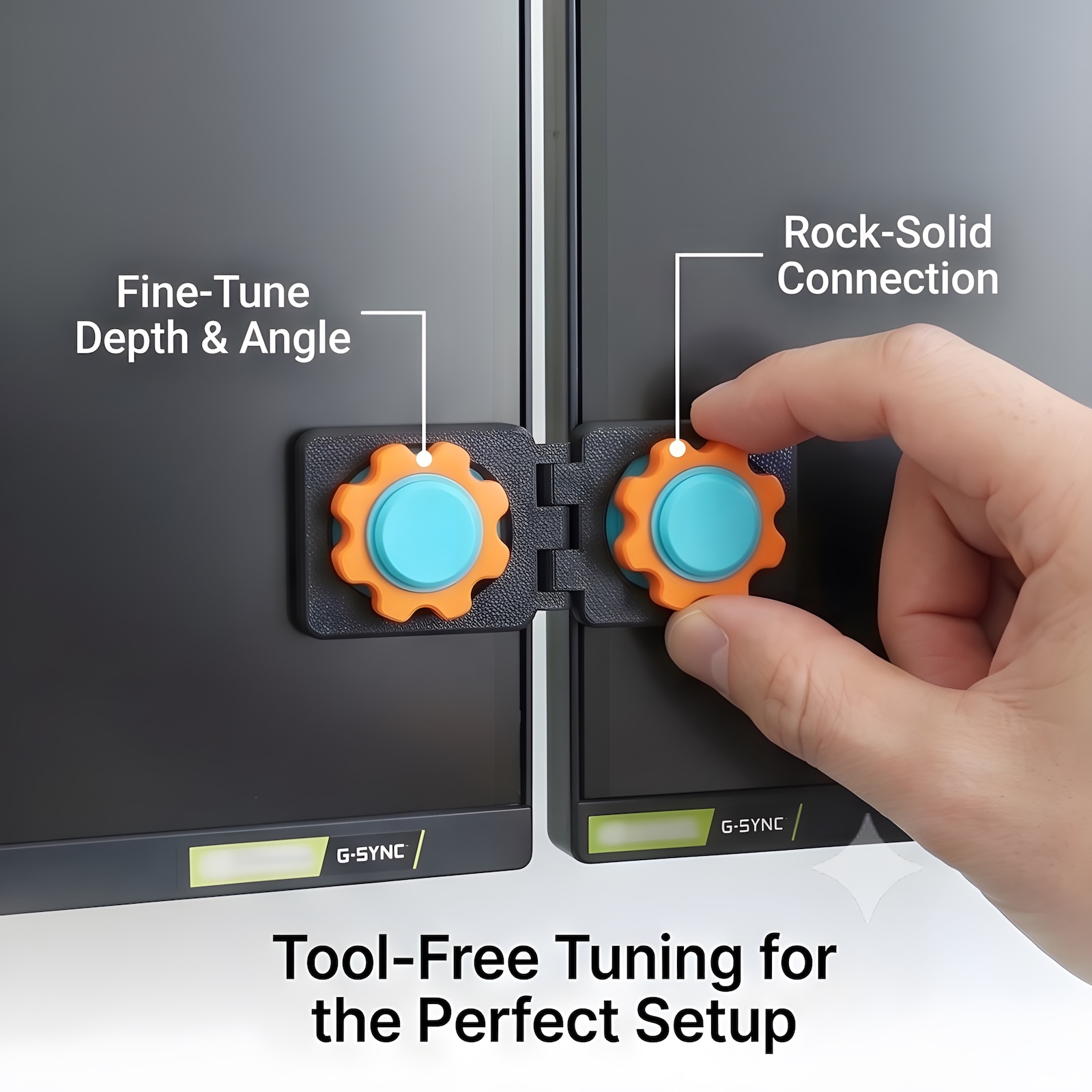 Screen Alignment Tool - مشبك محاذاة الشاشات المزدوجة العالمي بدون