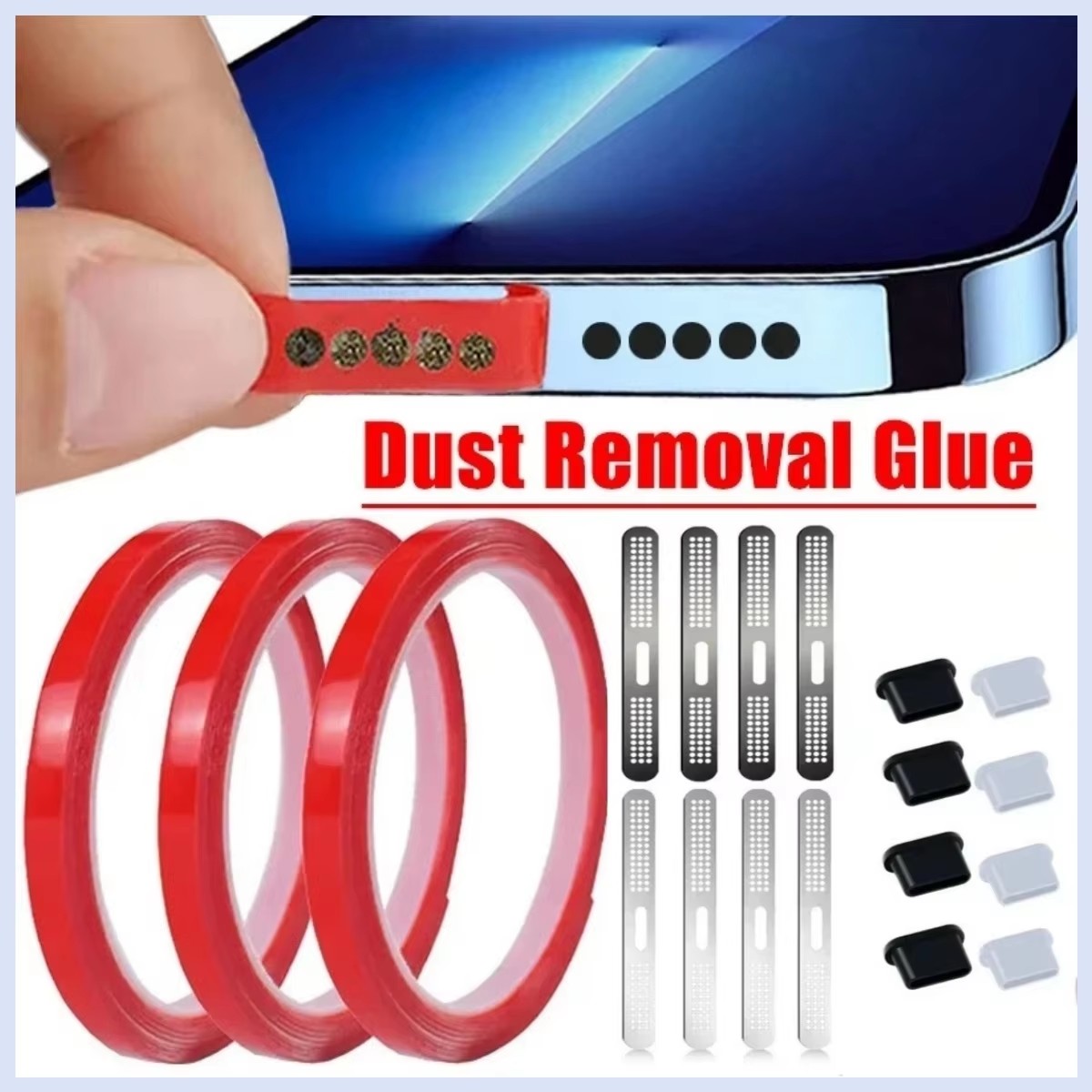 Dust Removal Sticker - لاصق إزالة الغبار العالمي لسماعات الهاتف،