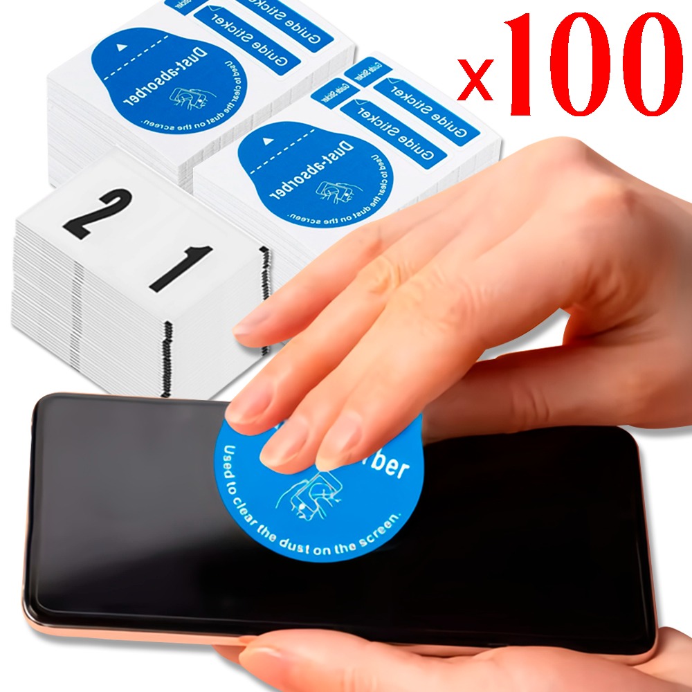 100/1 قطعة إزالة الغبار شاشة ا - مراجعة Dust Removal Sticker وسعره