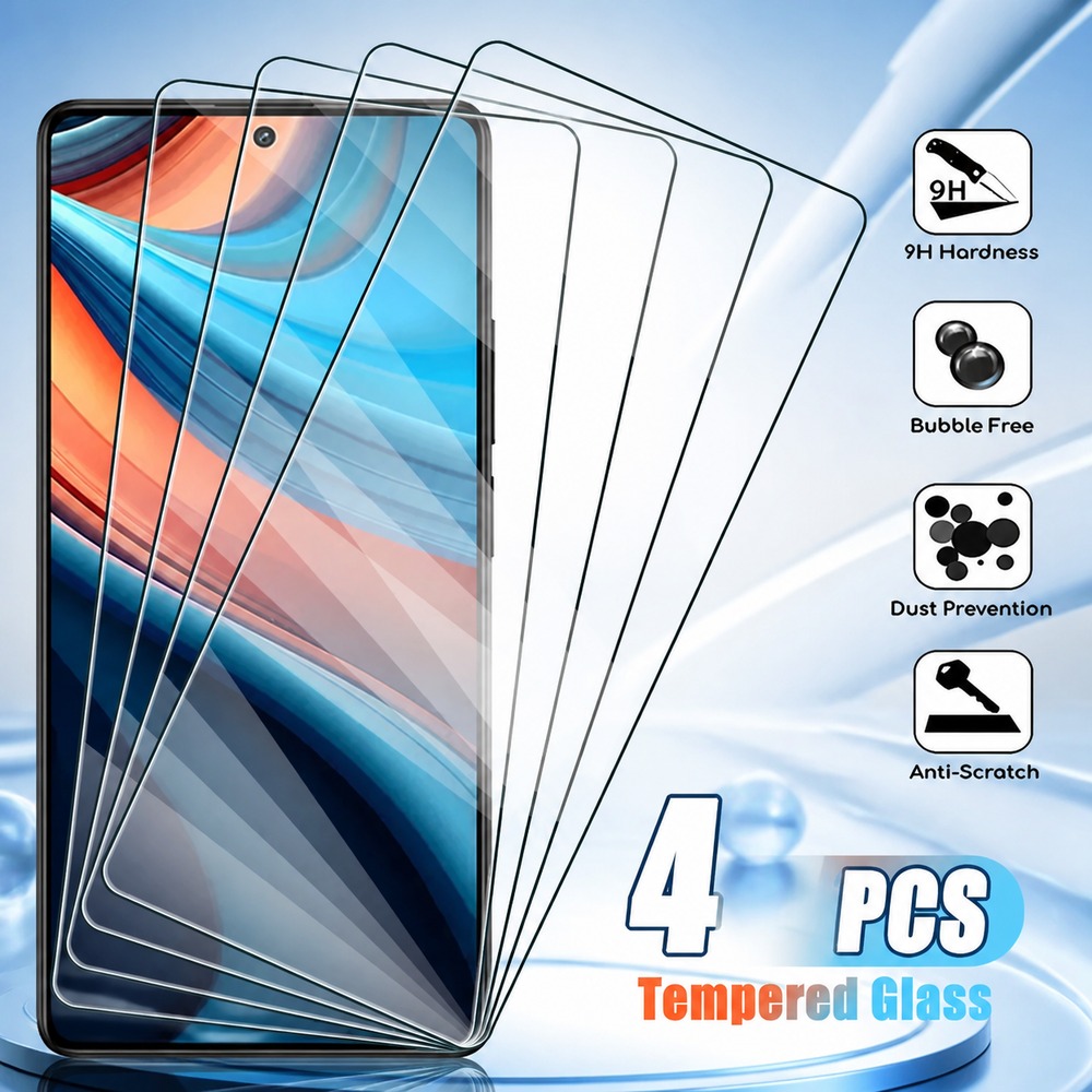 4 قطع من الزجاج المقوى لحماية  - مراجعة Realme C67 وسعره